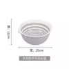 Balanza de lavado de verduras de doble capa con cesta de drenaje, juego de seis piezas para cocina y sala de estar, bandeja de lavado de frutas para el hogar, cesta simple de plástico para lavar arroz