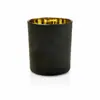 Copos de vela perfumada brancos para atacado, potes de vidro para velas de uso doméstico, suportes de vela pretos, copos de vela decorativos