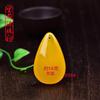 Gran Venta Flotante Agua Salada Fluorescente Ámbar Cera de Abejas con Colgante de Gotas de Agua con Forma Marca Segura y Libre Colgante de Cera de Abejas Viejo