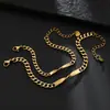 Pulsera Cubana Mobius de Acero de Titanio Chapado en Oro para Parejas Estilo Ins Europeo y Americano, Pulsera de Acero Inoxidable Grabada con Láser para Hombres y Mujeres