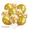 12 Polegada Transparente Látex Rosa Ouro Balão de Papel Rosa Dourada Confete Lantejoulas Balão Decoração de Festa de Aniversário