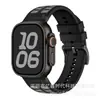 Correa de Silicona para Reloj Yuedong Adecuada para Apple Watch 9 10 11 iWatch Ultra Pulsera Deportiva Transpirable de Dos Colores