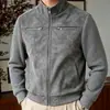 Ropa de Hombre Transfronteriza Otoño 2026 Xiyin Amazon Estilo Old Money 3D Tendencia de Moda Chaqueta Simple Holgada Talla Europea