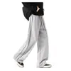 Pantalones Deportivos Sueltos con Raya Lateral para Hombre de Calle, Pantalones Casuales, Nueva Tendencia de Primavera y Otoño Marca Simple Pantalones de Pierna Ancha