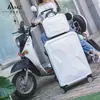 Maleta con Patrón de Corte de Diamante Estuche con Ruedas Brillante para Hombres y Mujeres Caja de Contraseña de 24 pulgadas Maleta de Mano Moderna de 20 pulgadas Personalizada