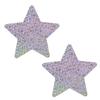 Kayla Design Cor Trigo Estrelado Xadrez Dourado Adesivos Invisíveis Auto-Adesivos para Seios Multiformato Cor da Pele Respirável Sensação Nua