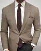Blazer de comercio exterior a medida de un solo botón con dos botones y bolsillo grande para hombre, chaqueta de traje casual a cuadros de corte ajustado