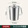 Taza medidora de acero inoxidable Y * h304 para uso doméstico en la cocina, repostería, con taza graduada, para tienda de té con leche, taza de laboratorio de alta temperatura