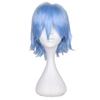 Peluca de Cosplay Anime Europea y Americana Transfronteriza Universal Colorida Harajuku Invertida Cabello Corto para Hombre Estilo Invertido