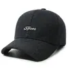 Chapéus de outono e inverno para homens de meia-idade e idosos, bonés de beisebol quentes para pais, chapéus forrados com fleece para avôs e bonés com proteção para as orelhas para idosos