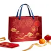 Cajas de regalo navideñas personalizadas, bolsos de cartón blanco, empaques para cajas de regalo, bolsas de regalo corporativas con impresión de logo, personalización de alta gama