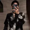 Camisa com Design-sense Primavera/Verão Nova Solta Emagrecedora Versátil Tendência Moda Resistente Strass Hot-fix Estilo Pequena Fragrância