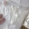 Meias até a panturrilha com Laço de Renda Estilo Ballet Coreano, Nova Coleção Primavera/Verão, Estilo Menina Doce, Semelhante às da Lucy, Meias Largas