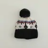Gorro Chenjing para Niños 2025 Otoño/Invierno Nuevo Estilo Coreano Gorro de Punto con Pompón, Resistente al Frío y Cálido, Gorro Unisex para Niños, Moderno