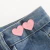 Pantalones con Botón sin Costuras Removible sin Herramientas Hebilla de Color Dopamina Amor Talla de Cintura se Puede Cambiar a Cintura Pequeña