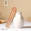 Palillo de madera seleccionado a mano, placa de palillo de madera, pelo, alto sentido, accesorios de ropa china antigua, nueva generación 2022 de grabado