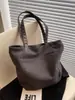 Bolsa de lona estilo coreano, casual y simple, de gran capacidad, bolso de hombro para mujer para el otoño y el invierno, bolsa de mano para el trabajo
