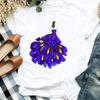 Camiseta Casual para Mujer con Estampado Floral Elegante Lindo de los 90 para Oficina