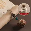 Sándalo Verde Estilo Antiguo Calado Bolita de Sachet Pastilla de Incienso Llavero de Coche Colgante Portátil Cadena de Teléfono Móvil Colgante Colgante