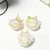 Flor Simulada de 6 cm Cabeza de Rosa Rizada Decoración de Mesa de Postre para Bodas y Hogar Disfraces para Escena de Boda Fotografía