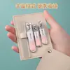 Set de Cortaúñas de Acero Inoxidable, Herramientas de Manicura y Corte de Uñas de Alta Gama para el Hogar, Cortauñas Portátiles, Set de Cortaúñas
