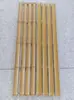 Placa de bambu imitação haste de bambu fatia de bambu cerca de bambu plástico parede de sebe divisória decoração haste de bambu falsa placa de bambu pintada de amarelo