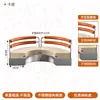 Asientos en cabina estilo cafetería coreana, Mesas y sillas de acero inoxidable para restaurante de barbacoa, Sofá con funda suave, Mesa y sillas sencillas y modernas para cafetería de té con leche