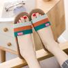 Nuevas Pantuflas de Lino de Cuatro Estaciones para Pareja, para Interior del Hogar, Transpirables, de Lino, Mopa para Piso, Sandalias de Verano