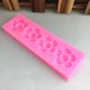Molde de silicona para flor pequeña de 4 o 5 pétalos, molde para chocolate, molde manual para repostería, molde para pastel, herramientas de repostería para hornear