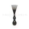 Pente Autolimpante Dobrável, Pente com Costelas Vazadas, Pente Portátil para Alisar Cabelo, Pente com Agulhas Macias para Estilo de Topete Alto, Pente de Cabelo com Limpeza de Um Toque