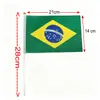 Banderas de Brasil Pequeñas de Plástico Portátiles para Celebraciones al Aire Libre 14*21cm