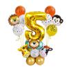 Amazon Set de Columna de Globos de Animales Decoración de Fiesta Paquete Grande de Número de Papel de Aluminio Día del Niño