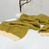 Bufanda de lana tejida con degradado estilo coreano, delgada, versátil, para otoño e invierno, hilo de bucle grueso, bufanda chal cálida, novedad para mujer