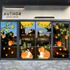 Pegatinas electrostáticas para el Festival del Medio Otoño y el Día Nacional para puertas de vidrio, decoraciones de escaparates de centros comerciales, decoración ambiental, arreglo de escenas, pegatinas de pared