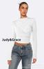 Camiseta de terciopelo de alta gama para mujer de Amazon Commuter, con hombros descubiertos, verano 2024, nueva camisa plisada de cuello semialto.