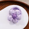 Laços de Cabelo com Flores Fofas para Crianças, Elásticos Doces e Adoráveis que Não Danificam o Cabelo, Elásticos de Borracha para Bebês, Modernos para Meninas, um Par
