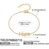 Mili Ins Estilo Minimalista Circón Incrustado Serie de Múltiples Colgantes Acero Inoxidable Chapado en Oro de 18k Joyería para Mujer Pulsera Collar