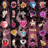 50 Pegatinas Rosas Estilo Retro Americano Graffiti Arte Carcasa de Teléfono Casco de Motocicleta Personalizado Pegatinas Impermeables Al Por Mayor