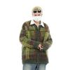 Suéter Cárdigan de Punto en Contraste con Sentido de Diseño Retro Americano para Hombre y Mujer Primavera y Otoño Nuevo Vestido de Pareja Chaqueta Nueva Holgada