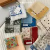 Bufanda Pequeña de Seda a Rayas Artísticas de Estilo Japonés para Mujer, Delgada Pastoral Versátil Casual Estilo Urbano Lindo Pañuelo para la Cabeza Accesorio para el Cabello
