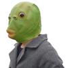 En stock Sonido de Sacudida Rojo de Red Mismo Verde Cubierta de Cabeza de Pez Verde Animal Hombre Pez Verde Máscara Divertida Truco de Pinchar Cubierta de Escultura de Arena