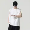 Colete de Modal Fresco de Verão para Homens, Caimento Solto, Tamanho Grande, Nova Camiseta sem Mangas Cool da Moda 2026 para Homens Atacado