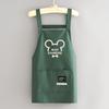 Avental de Desenho Animado Impermeável e à Prova de Óleo Avental de Desenho Animado Doméstico Cozinha Catering Especial Roupas de Trabalho Cintura Estampada com Logo Feminino para Adultos