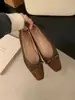 Zapatos de vestir de mujer 2025, nuevo estilo francés, con lazo, punta cuadrada, tacón de cuña y escote bajo, perfectos para combinar con vestidos