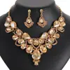 Set de Collares Transfronterizos Estilo Europeo y Americano, Joyería Diaria de Aleación Electroplateada para Bodas, Accesorios para Vestidos de Novia y Vestidos de Noche, Joyería para Banquetes