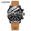 Reloj de cuarzo para hombre marca Longbo, disponible para dropshipping, diseño simple y casual, adecuado para parejas, resistente al agua, reloj para hombre