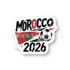 Set de Pegatinas para Coche de Crucero Copa Mundial de Fútbol 2026 Pegatinas Magnéticas Pegatinas Decorativas de Dibujos Animados Pegatinas para Refrigerador Pegatinas de la Eurocopa