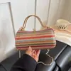 Bolso de Mano Arcoíris Nuevo Otoño 2026 Transfronterizo para Mujer, Bolso de Hombro Cruzado de Cadena de Lujo Ligero de Diseñador para la Noche