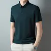 Camisa polo para hombre de Tiktok verano 2023 casual para hombre cuello Jacquard sin costuras camiseta de manga corta