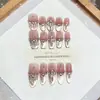 Daiyueda Uñas Portátiles Puras Hechas a Mano Nueva Colección Elegante Ojo de Gato Parches de Uñas Artísticas Elegantes Ojo de Gato
